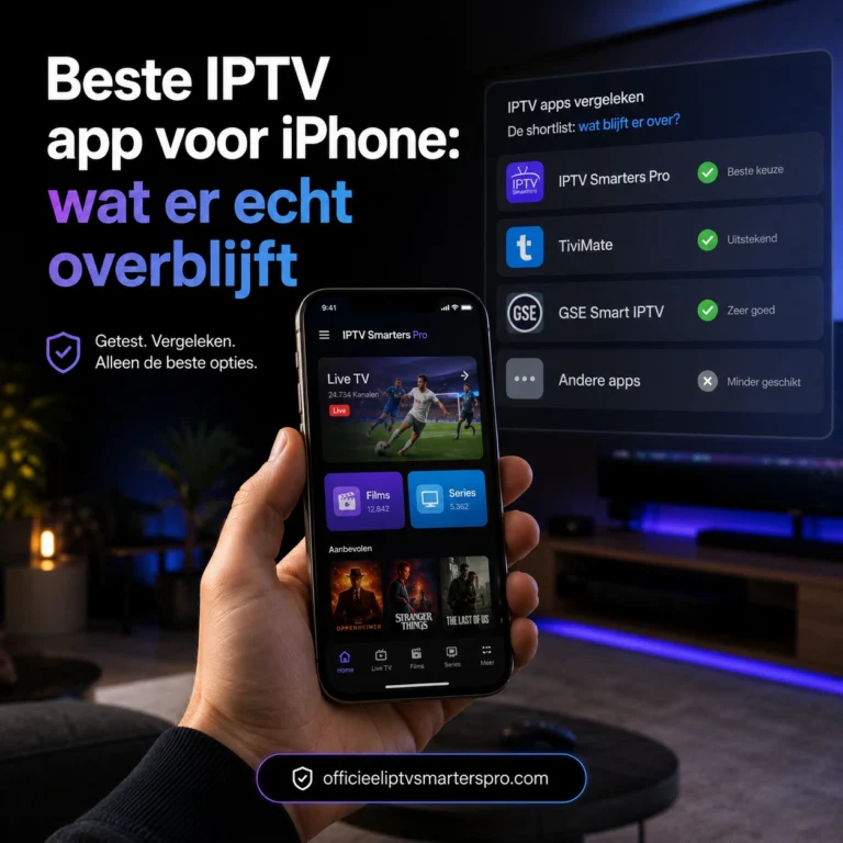 Beste IPTV app voor iPhone wat er echt overblijft